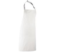 (One Size, White) Premier Colours Bib Apron / Workwear