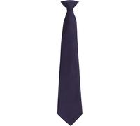Premier Colours Fashion Plain Clip-On Tie in Navy Premier Navy One Size