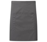Premier Colours Front Pocket Waist Apron in Dark Grey Premier Dark Grey