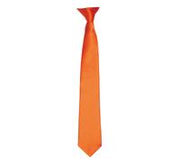 Premier Colours Mens Satin Clip On Tie 40 Colours Solid Colo RW4407