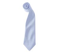 Premier Men's Colours Satin Clip Tie Pack of 2 in Light Blue Premier Light Blue One Size