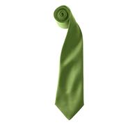 Premier Men's Colours Satin Clip Tie Pack of 2 in Green Premier Green One Size