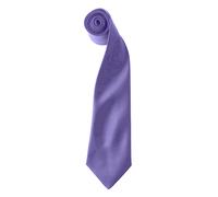 Premier Men's Colours Satin Clip Tie Pack of 2 in Purple Premier Purple One Size