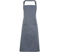 Premier Colours Pocket Full Apron in Mid Grey Premier Mid Grey