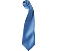 (One Size, Mid Blue) Premier Unisex Adult Colours Satin Tie