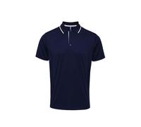 Premier Contrast Coolchecker® polo - Mens, 100% Polyester, Oeko-Tex