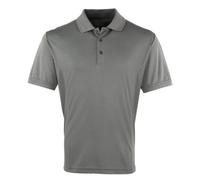 Premier Coolchecker® Piqué Polo - Dark Grey