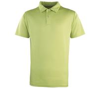 Premier Coolchecker Studded Plain Polo Shirt in Lime | Size: Small Premier Lime S