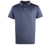 Premier Coolchecker Studded Plain Polo Shirt in Navy | Size: Large Premier Navy L