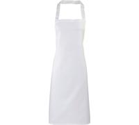 Premier Cotton Bibbed Apron in White Premier White