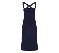 (One Size, Navy) Premier Cross Back Barista Bib Apron