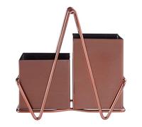 Premier Cutlery Caddy, 2 Compartment, Stainless Steel/Rose Gold