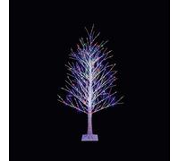 Premier Decorations 1.2m Birch Tree with 300 LEDs Christmas Decoration - Multicoloured Twinkle - Light Up Christmas Tree - Christmas Decoration For Home - Festive Christmas Lights