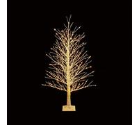 Premier Decorations 1.2m Birch Tree with 300 LEDs Christmas Decoration - Warm White Twinkle - Light Up Christmas Tree - Christmas Decoration For Home - Festive Christmas Lights