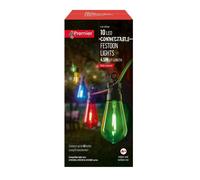Premier Decorations 10 LED Connectable Festoon Christmas Lights Multi Coloured Premier Decorations Multicolor
