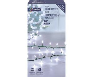Premier Decorations 1000 LED Multi Action TreeBright, White