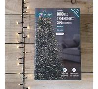 Premier Decorations - 1000 Multi Action TreeBrights LED Lights with Timer - Warm White