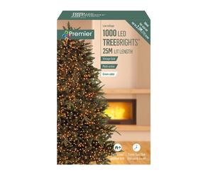 Premier Decorations 1000 Vintage Gold LED Treebrights with Multi Actio