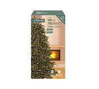 Premier Decorations 12.5m WARM WHITE 500 LED Supabright CHRISTMAS TREEBRIGHT Festive LIGHTS for 1.5m Tree