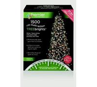 Premier Decorations - 1500 Multi Action TreeBrights LED Lights with Timer - Warm White & White