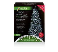 Premier Decorations - 1500 Multi Action TreeBrights LED Lights with Timer - White, JNS_447238