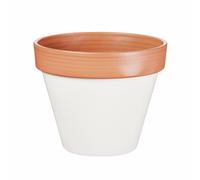 Premier Decorations 19.5cm Polypropylene White Plant Pot