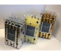 Premier Decorations 20 x 10cm Mini Gold and Silver Candles