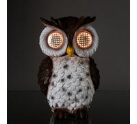 Premier Decorations 20Cm Solar Owl Garden Ornament Moving Led Eyes Outdoor Decoration