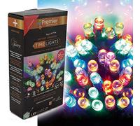 Premier Decorations 24 LED Multi Action Battery Operated TimeLights, Multi Coloured