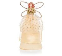 Premier Decorations 28 Centimetre Tree Top Angel in Gold Silver and Green (Champage Gold)