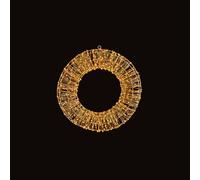 Premier - Rose Gold Wreath With Warm White LEDs - 600 Bulb 45cm