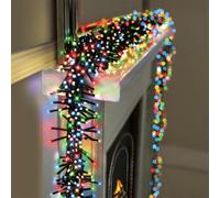 Premier Decorations 480 Colour LED Christmas Cluster Lights