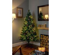 Premier Decorations 4ft Pre lit Snow Tip Christmas Tree