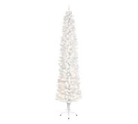 Premier Decorations 6.5ft LED Pre-lit Pencil Christmas Tree - White