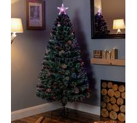 Premier Decorations 6ft Fibre Optic Christmas Tree