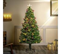 Premier Decorations 6ft Fibre Optic Christmas Tree