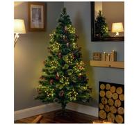 Premier Decorations 6ft Fibre Optic Snow Tip Christmas Tree