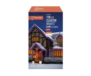 Premier Decorations 720 LED Cluster Brights - Purple/Pink/Turquoise/Orange