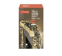 Premier Decorations - 720 Multi Action Cluster LED Lights with Timer -