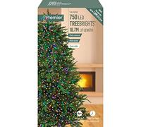 Premier Decorations - 750 Multi Action TreeBrights LED Lights with Timer - Multi-Colour