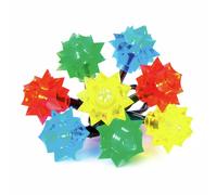 Premier Decorations 80 LED Christmas Multi-Coloured Retro Star Lights