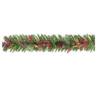 Premier Decorations Berry & Cone Frosted Christmas Garland