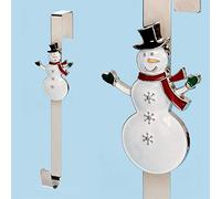 Premier Decorations Christmas 38cm Character Wreath Hanger-Metal Snowman, Multicolor, One Size