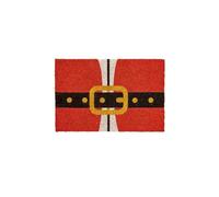 Premier Decorations Christmas Door Mat - Santa Belt in Red | Size: 40 cm x 60 cm Premier Decorations Red 40 cm x 60 cm