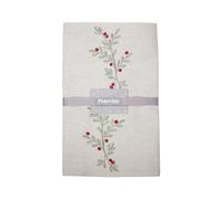 Premier Decorations Christmas Holly Berry Cotton Table Runner Green and Off White Festive Tableware Xmas Novelty Gift 200cm x 30cm