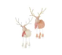 Premier Decorations Christmas Light Up Antlers Wobbly Reindeer Assorted Design