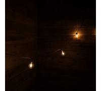 Premier Decorations Jute Rope Party Lights with 10 x A60 Bulbs - Warm White'