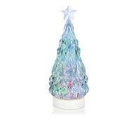 Premier Decorations Light Up Colour Changing Christmas Tree Water Spinner - 29cm - Battery Operated - Novelty Christmas Decoration - Gift Idea for Christmas - Christmas Decoration For Home