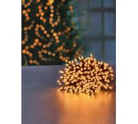 Premier Decorations Limited 1000 Led Treebrights Vintage Gold Multi-Action 25M Lit Length Green Cable