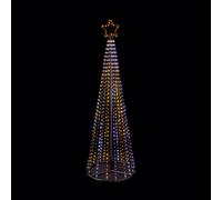 Premier Decorations Limited 10Ft Slim Cool White & Warm White Led Tree Pre-Lit Artificial Christmas Tree - Warm White
